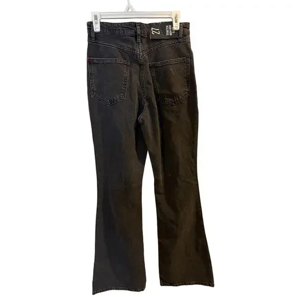 NWT BDG Urban Outfitters High Rise Flare Jeans Black Size 27 - Picture 3 of 8